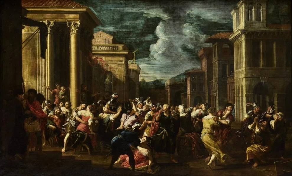Capriccio architettonico con il Ratto delle Sabine